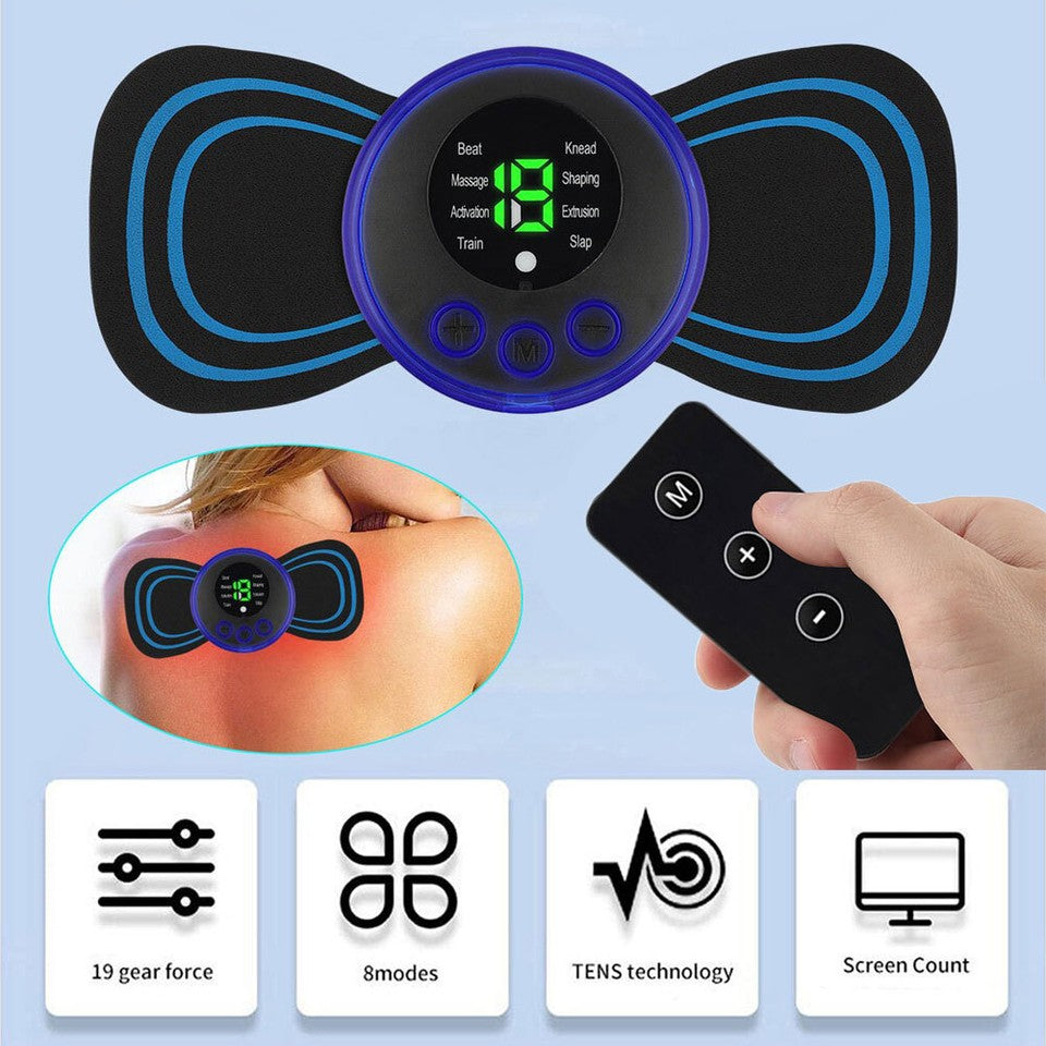 Mini Masajeador Eléctrico Inteligente Recargable USB | Relajación y Bienestar en Cualquier Lugar 💆‍♂️⚡✨